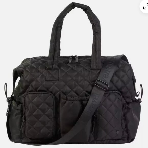 Samantha Brown To-Go Quilted Weekender BLACK nwt - Picture 1 of 3